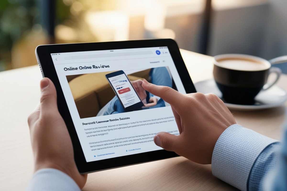 Recensioni online da tablet